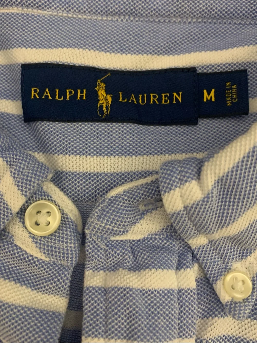 RALPH LAUREN SS 4 Button All Cotton BD Polo
